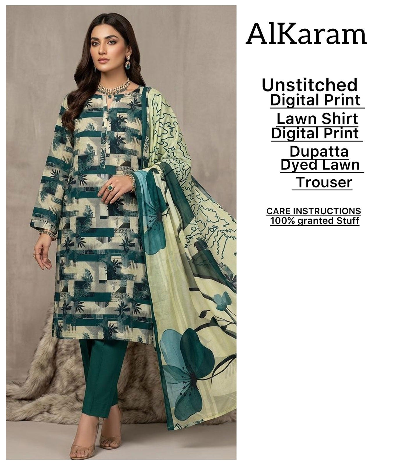 Alkaram Spring Summer 2026 | Luxury Digital Printed 3-Piece Lawn Collection