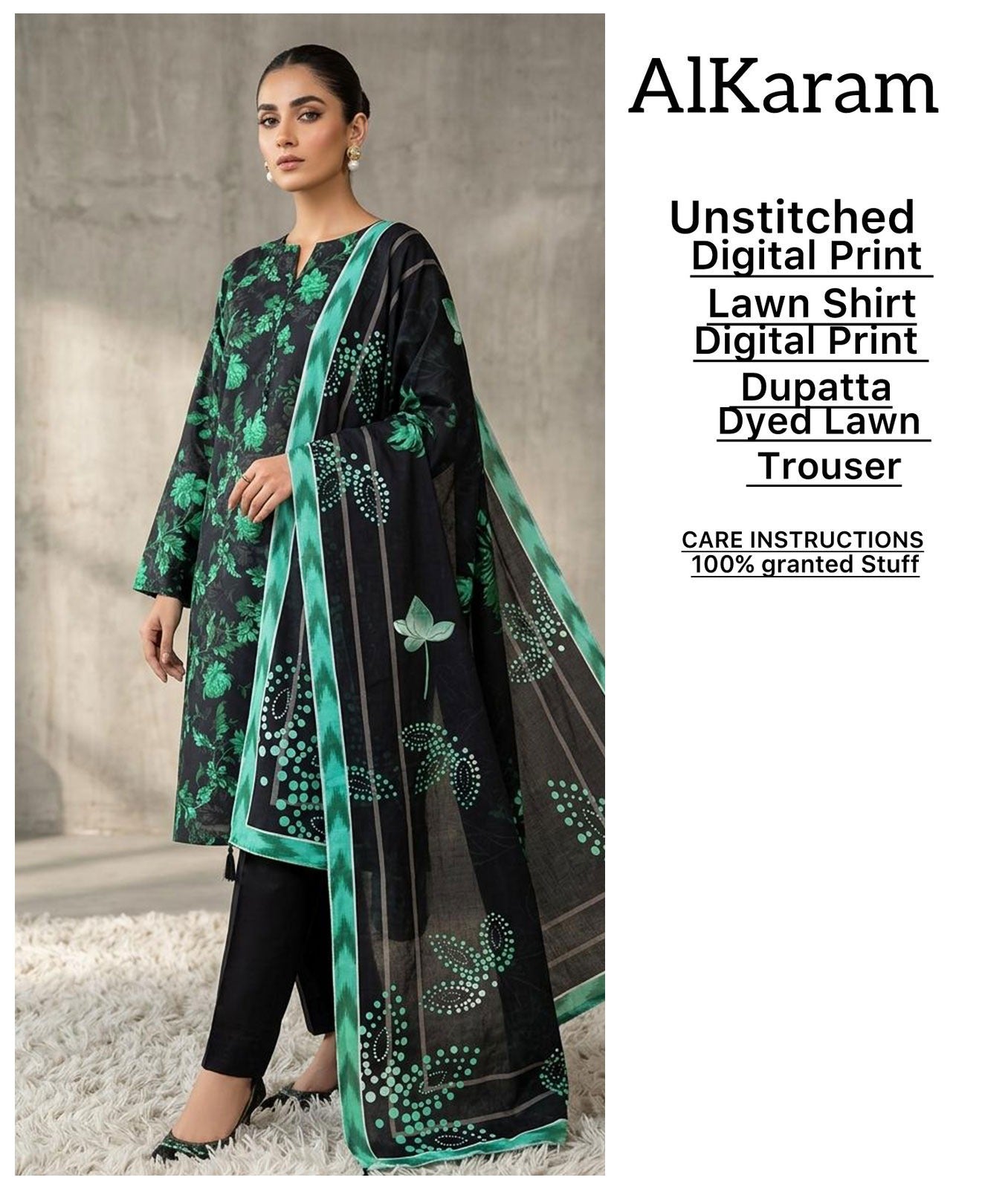 Alkaram Spring Summer 2026 | Luxury Digital Printed 3-Piece Lawn Collection