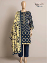 Rija by Murashe Original 3PC Khaddar Digital Printed Unstitched Suit