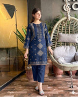 Pure Dhanak 2PC Embroidered Winter Collection