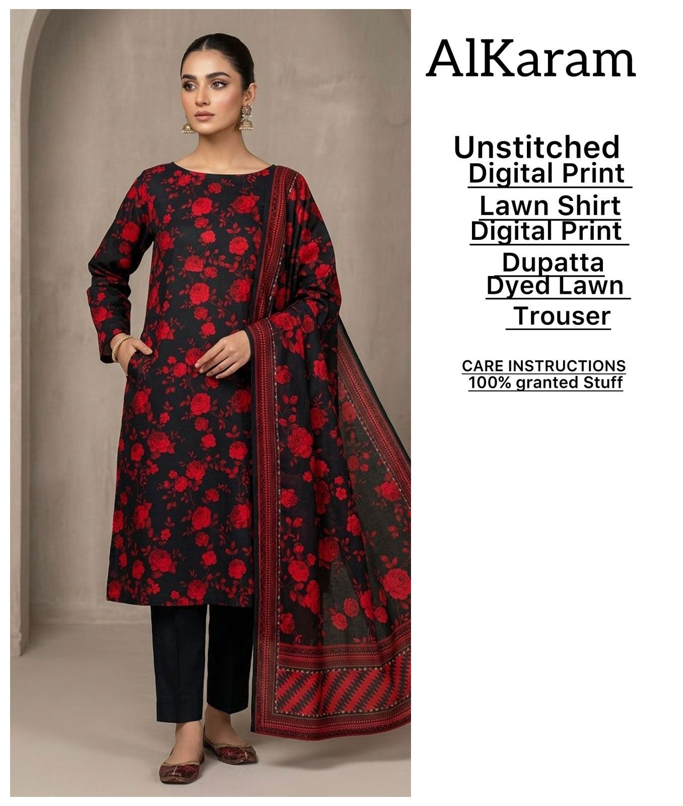 Alkaram Spring Summer 2026 | Luxury Digital Printed 3-Piece Lawn Collection