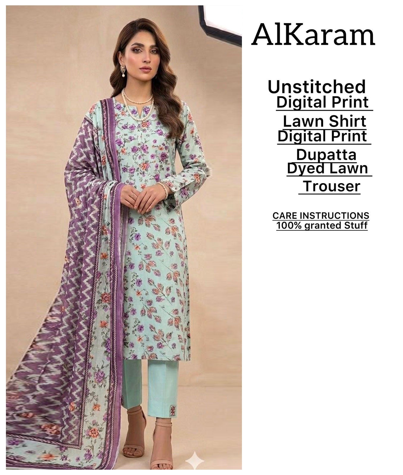 Alkaram Spring Summer 2026 | Luxury Digital Printed 3-Piece Lawn Collection