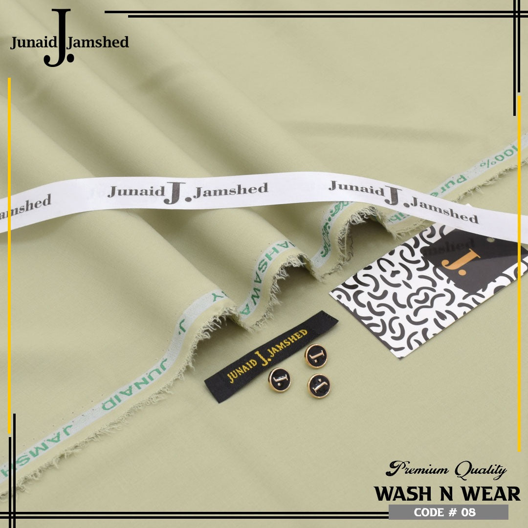 J. Junaid Jamshed Royal Tag Men's Unstitched Wash and Wear Fabric in Sage Green