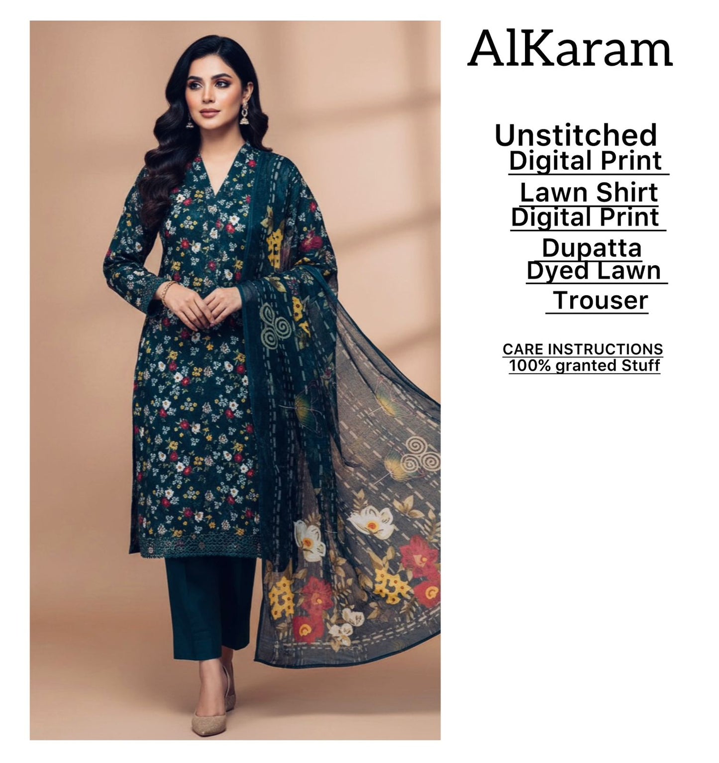 Alkaram Spring Summer 2026 | Luxury Digital Printed 3-Piece Lawn Collection