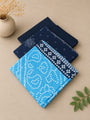 Navy Blue Floral Printed Khaddar 3 Piece Suit | Elegant Winter Collection