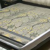 Printed waterproof mattress cover in sage olive
