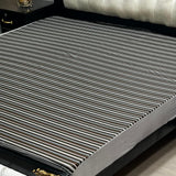 Printed waterproof mattress cover in near black