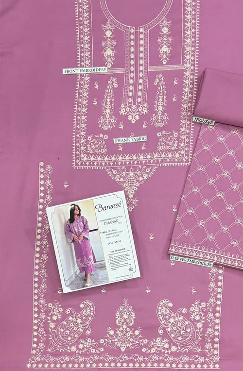 Lawrencepur Wool by Chawla premium winter fabric in Rose Pink