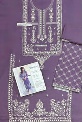Lawrencepur Wool by Chawla premium winter fabric in deep plum

