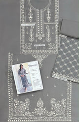 Lawrencepur Wool by Chawla premium winter fabric in Middle grey