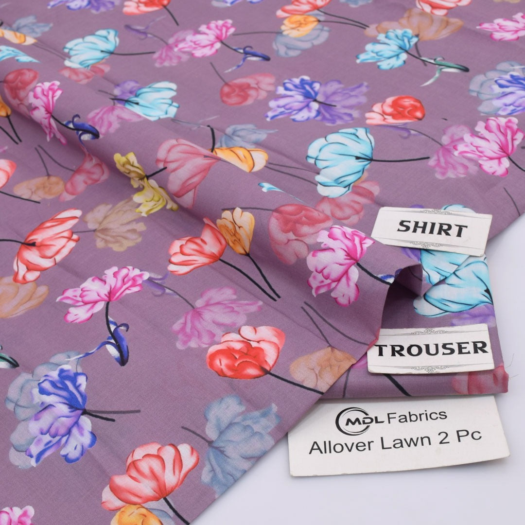 Original MDL Printed Lawn Suit – Shirt & Digital Printed Trouser