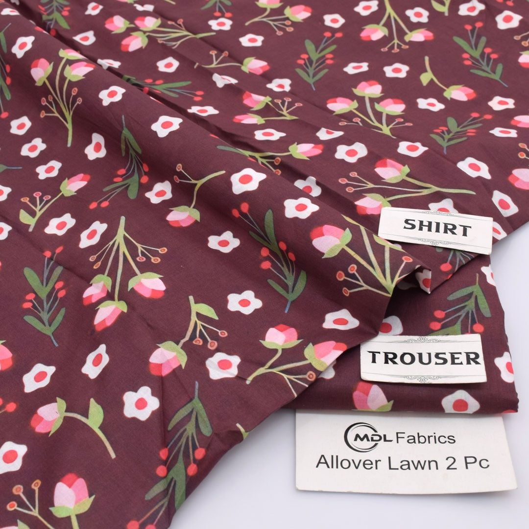 Original MDL Printed Lawn Suit – Shirt & Digital Printed Trouser