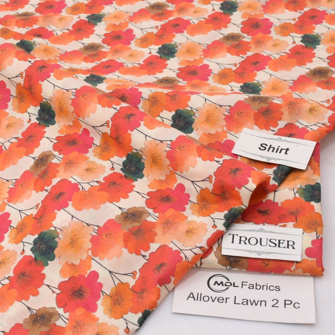 Original MDL Printed Lawn Suit – Shirt & Digital Printed Trouser