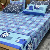5 PC Export Quality Pure Cotton King Size Bedsheet Set