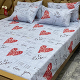 5 PC Export Quality Pure Cotton King Size Bedsheet Set