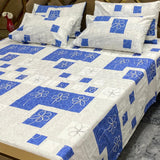 5 PC Export Quality Pure Cotton King Size Bedsheet Set