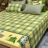 5 PC Export Quality Pure Cotton King Size Bedsheet Set