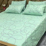 5 PC Export Quality Pure Cotton King Size Bedsheet Set
