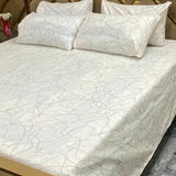 5 PC Export Quality Pure Cotton King Size Bedsheet Set
