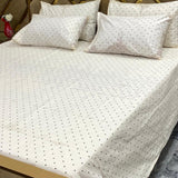 5 PC Export Quality Pure Cotton King Size Bedsheet Set