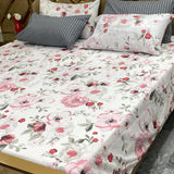 5 PC Export Quality Pure Cotton King Size Bedsheet Set