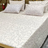 5 PC Export Quality Pure Cotton King Size Bedsheet Set