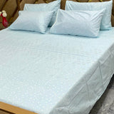 5 PC Export Quality Pure Cotton King Size Bedsheet Set