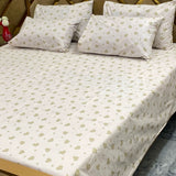 5 PC Export Quality Pure Cotton King Size Bedsheet Set