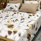 5 PC Export Quality Pure Cotton King Size Bedsheet Set
