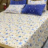 5 PC Export Quality Pure Cotton King Size Bedsheet Set