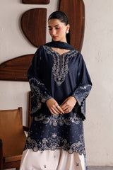 Pure Dhanak 3-Piece Embroidered Suit for Women | Premium Pakistani Unstitched Collection