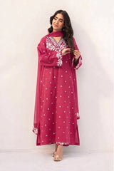 Pure Dhanak 3-Piece Embroidered Suit for Women | Premium Pakistani Unstitched Collection