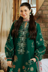 Pure Dhanak 3-Piece Embroidered Suit for Women | Premium Pakistani Unstitched Collection