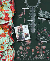 Pure Dhanak 3-Piece Embroidered Suit for Women | Premium Pakistani Unstitched Collection
