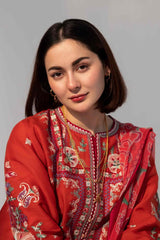 Pure Dhanak 3-Piece Embroidered Suit for Women | Premium Pakistani Unstitched Collection