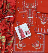 Pure Dhanak 3-Piece Embroidered Suit for Women | Premium Pakistani Unstitched Collection