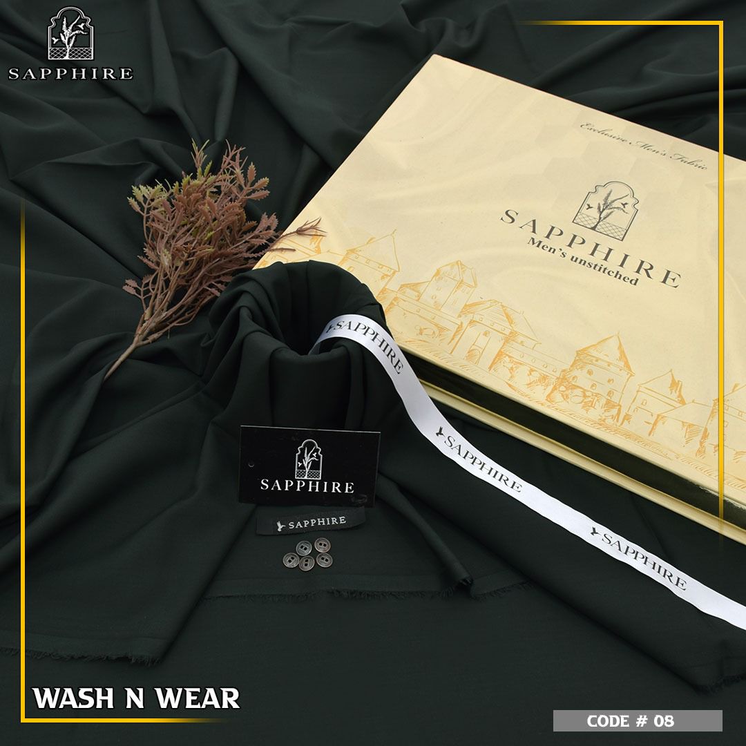 Sapphire Premium Wash Wear Gents Unstitched Suit – Summer Collection 2026