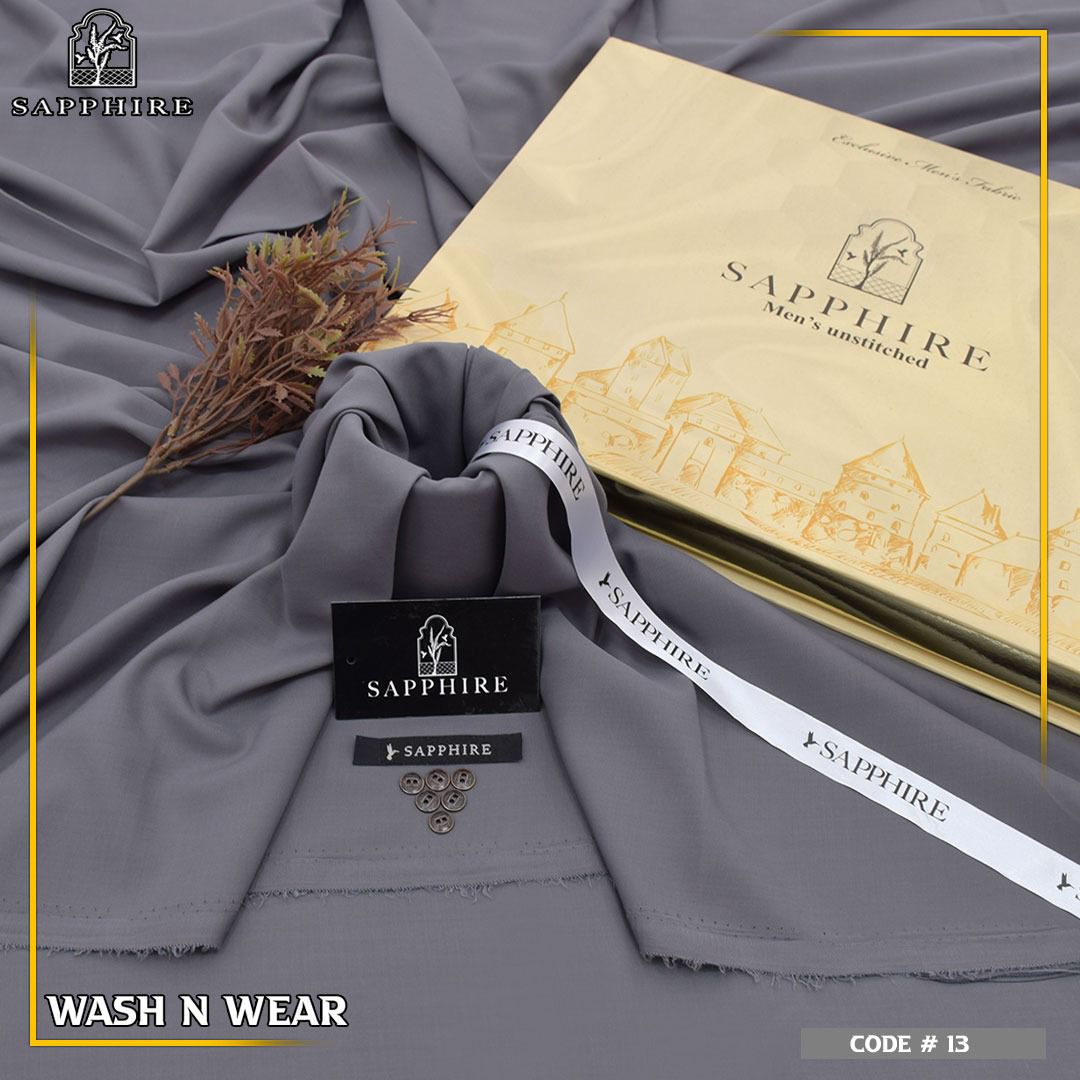 Sapphire Premium Wash Wear Gents Unstitched Suit – Summer Collection 2026