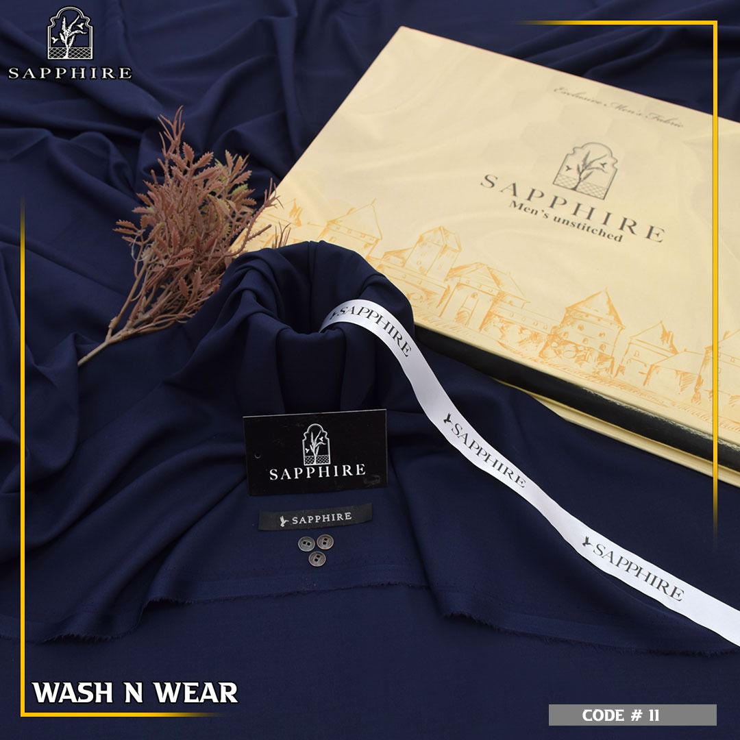 Sapphire Premium Wash Wear Gents Unstitched Suit – Summer Collection 2026