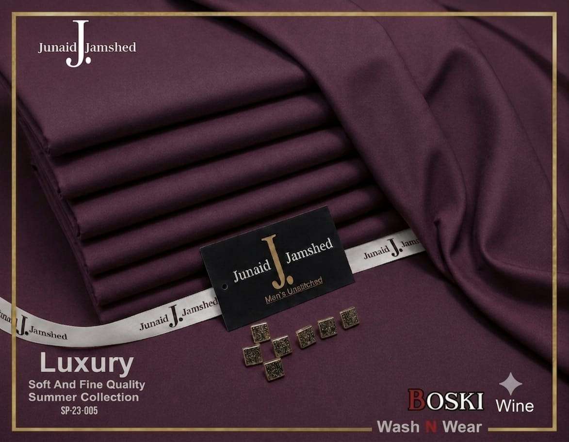 J. Junaid Jamshed Wash & Wear Boski – Four Season 2026