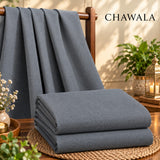 Lawrencepur Wool by Chawla premium winter fabric in Steel Blue