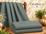 Lawrencepur Wool by Chawla premium winter fabric in Mineral ash Green