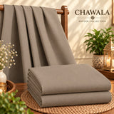 Lawrencepur Wool by Chawla premium winter fabric in Taupe