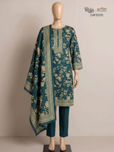Rija by Murashe Original 3PC Khaddar Digital Printed Unstitched Suit