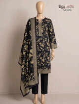 Rija by Murashe Original 3PC Khaddar Digital Printed Unstitched Suit